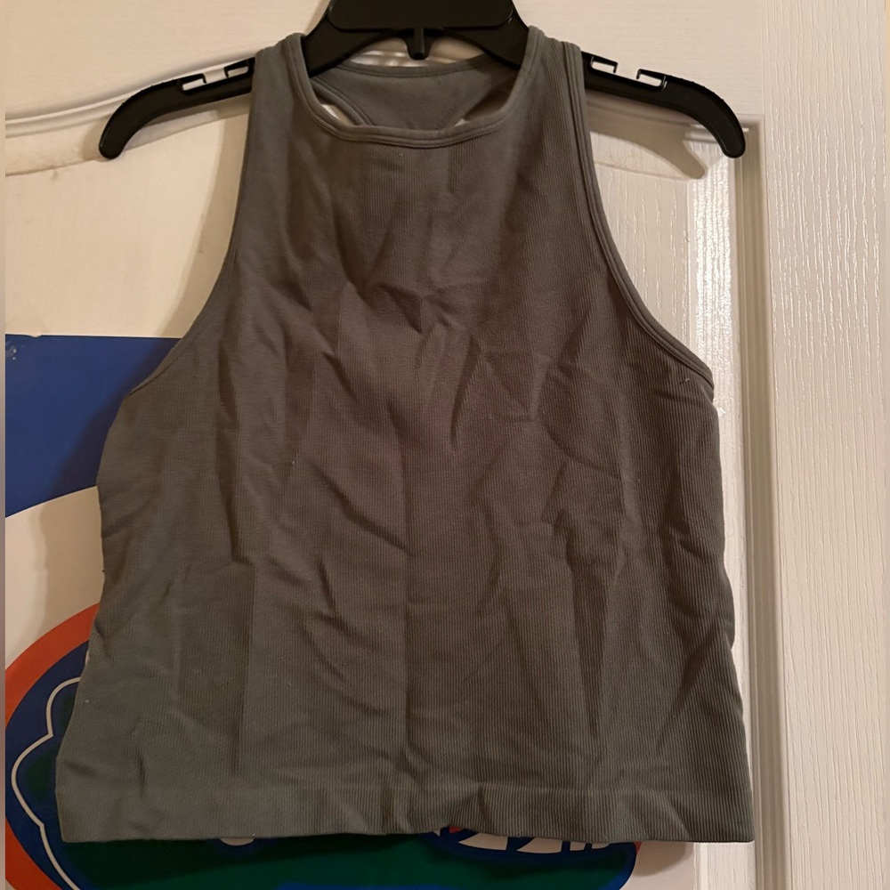 Free People Dark Green Tank Top